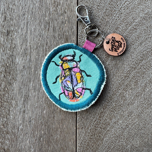 Confetti Doodle Bug Keychain