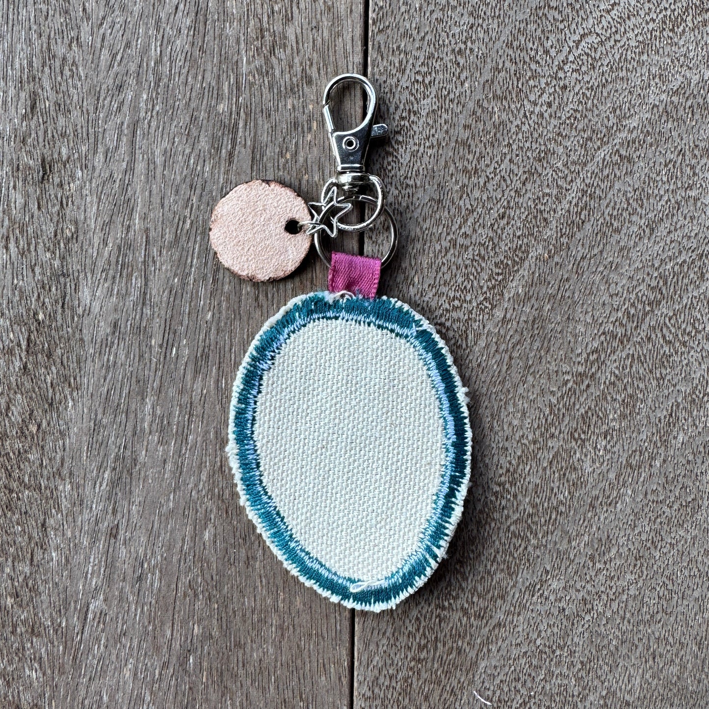 Teal Doodle Bug Keychain