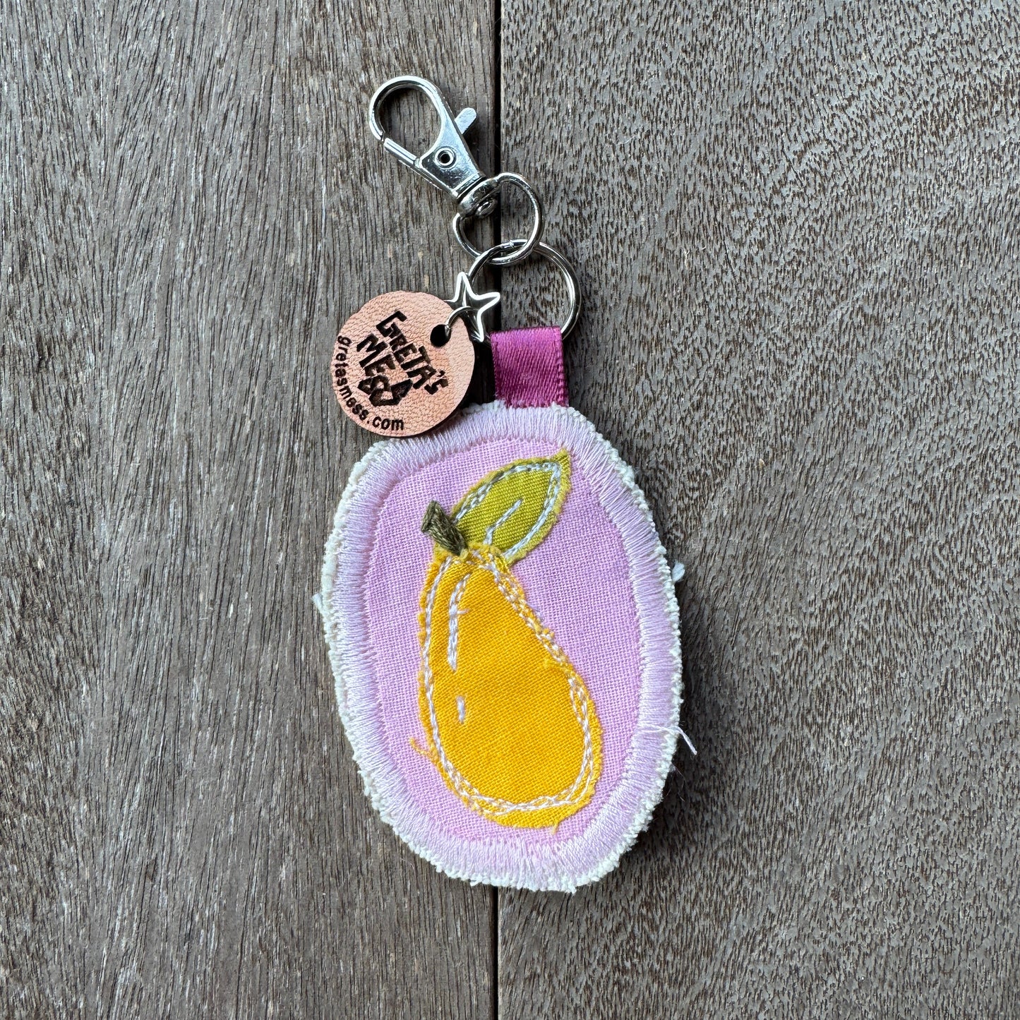 Pinky Pear Keychain