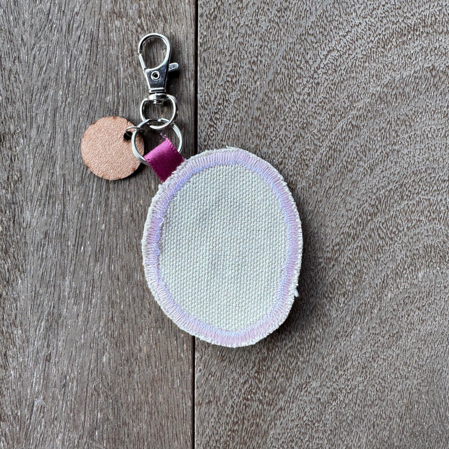Red Apple Half Keychain