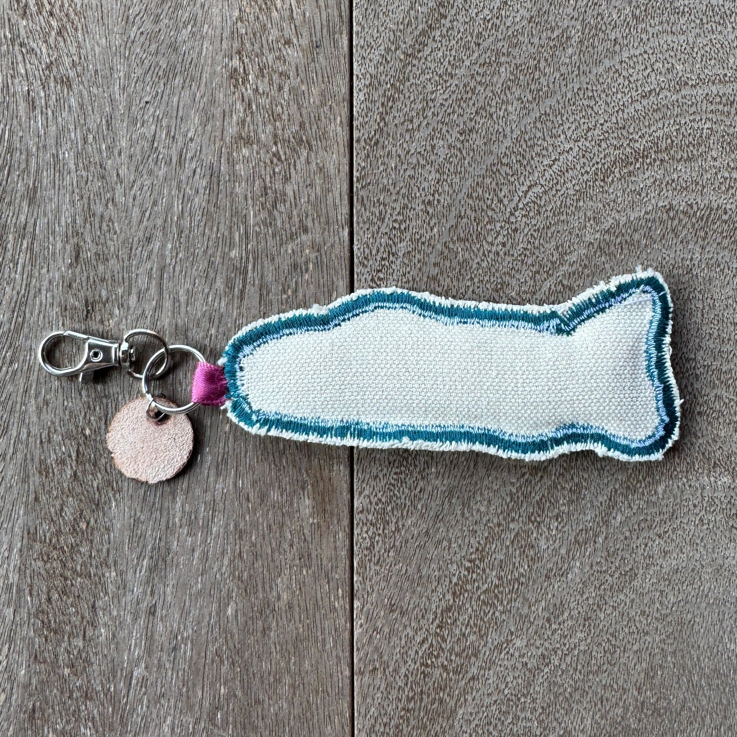 Rainbow Doodle Fish Keychain